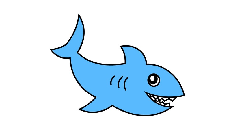 鯊魚簡筆畫