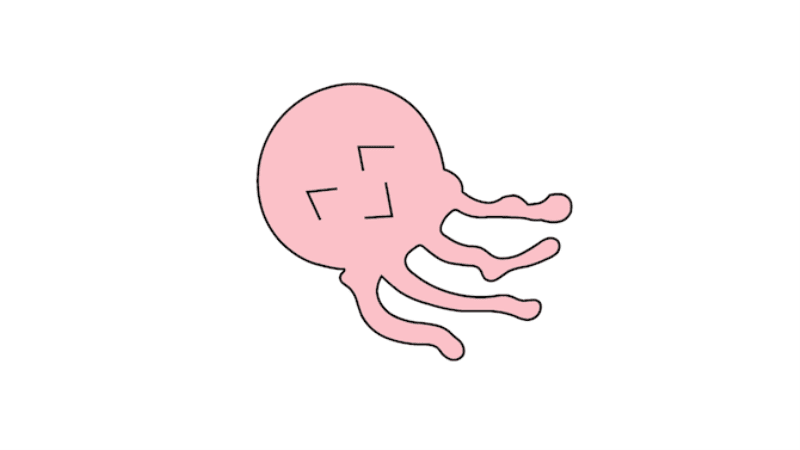 盒水母简笔画 盒水母简笔画怎么画