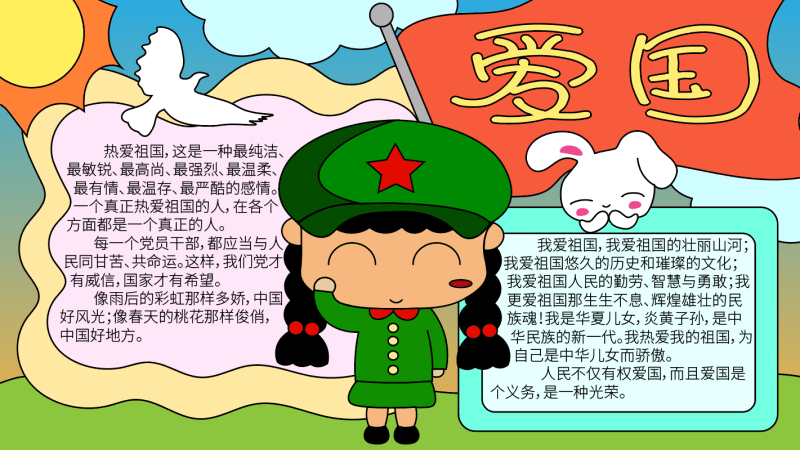 愛國手抄報(bào)內(nèi)容