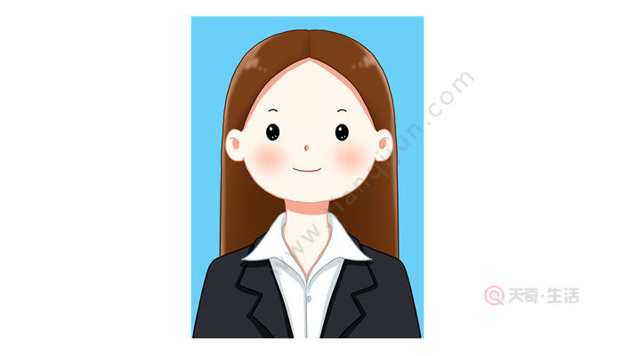 女生白底证件照穿什么衣服