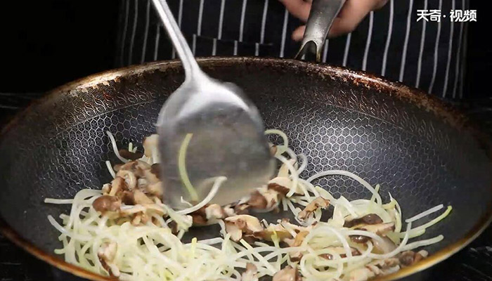 海米香菇炒掐菜的做法 海米香菇炒掐菜怎么做