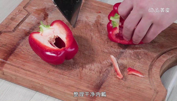 嫩南瓜酿彩椒怎么做  嫩南瓜酿彩椒的做法