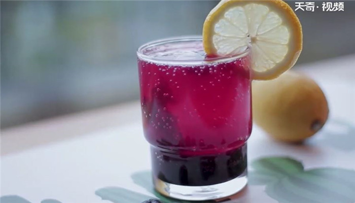 蓝莓苏打水怎么做 蓝莓苏打水的做法