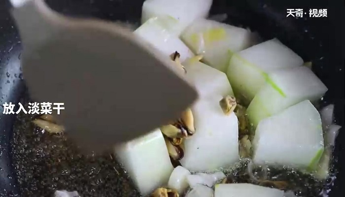 冬瓜烧淡菜怎么做 冬瓜烧淡菜的做法