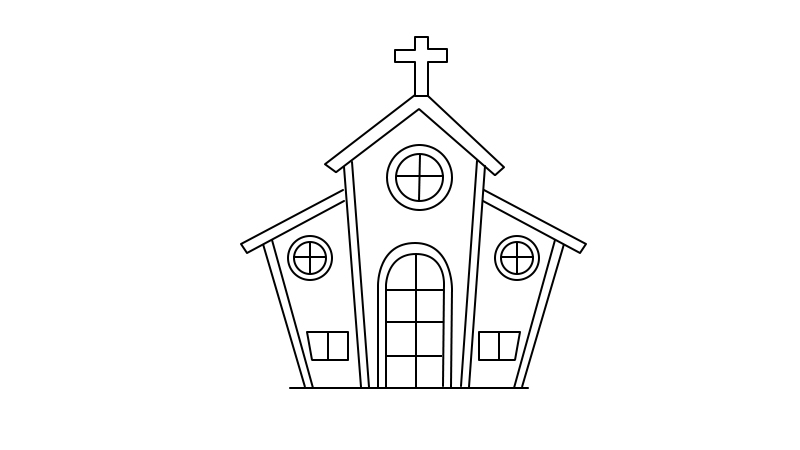 教堂简笔画如何画教堂简笔画的画法