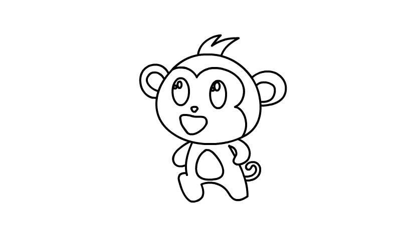 猴子怎么画简笔画
