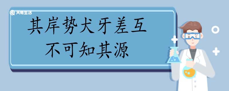 其岸勢(shì)犬牙差互不可知其源翻譯