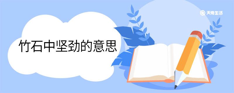 竹石中堅勁的意思