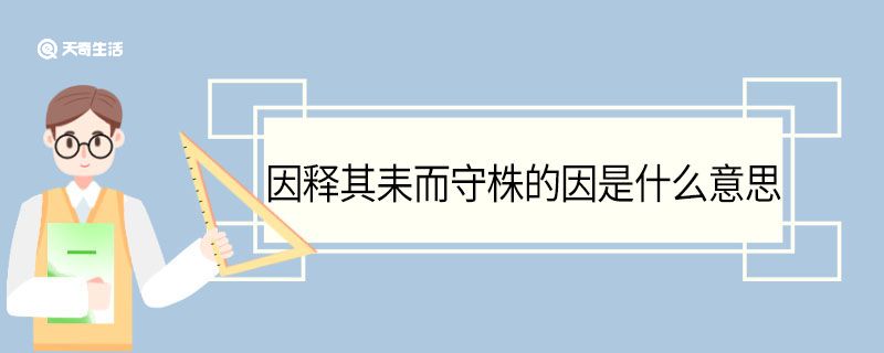 因釋其耒而守株的因是什么意思