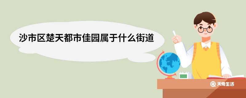 沙市区楚天都市佳园属于什么街道
