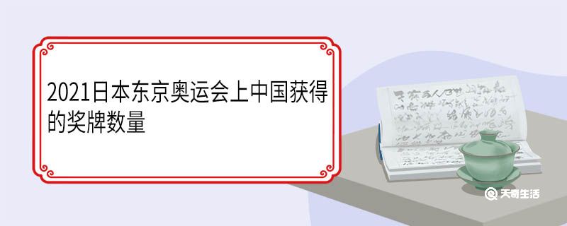 2021日本东京奥运会上中国获得的奖牌数量