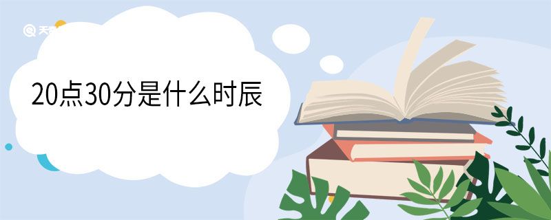 20点30分是什么时辰