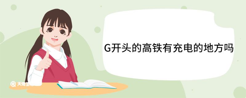 G開頭的高鐵有充電的地方嗎