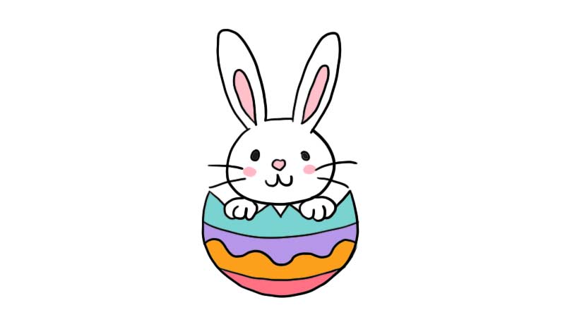 复活节兔子简笔画