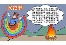 火把节手抄报 火把节手抄报怎么画