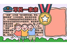 双拥主题手抄报 双拥主题手抄报的画法