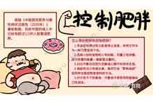 控制肥胖手抄报