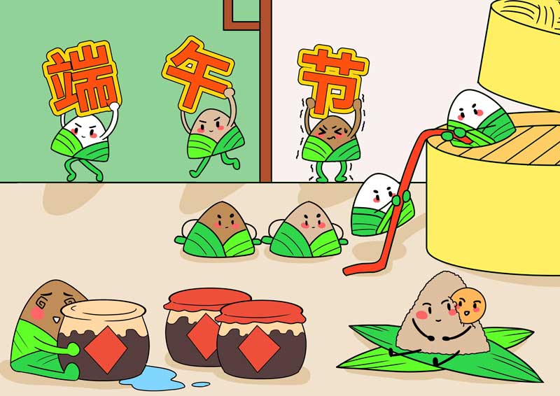 端午节简单图画 端午节简笔画