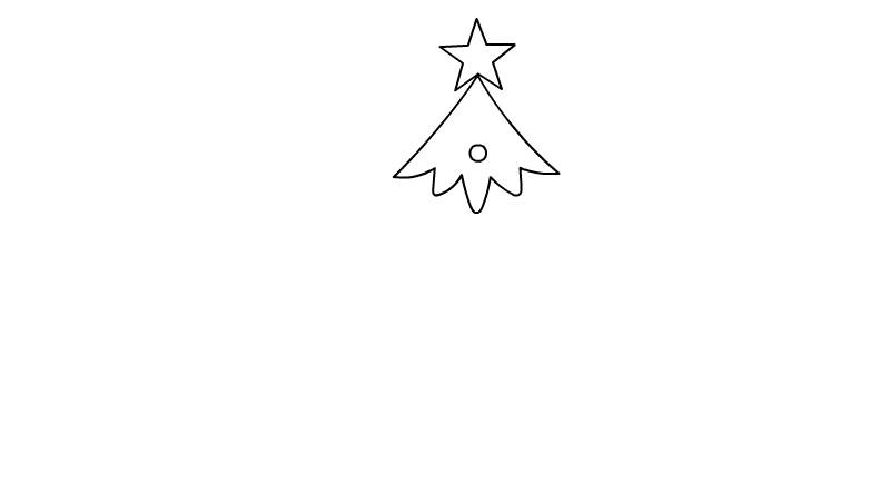 圣诞树简笔画最好看的