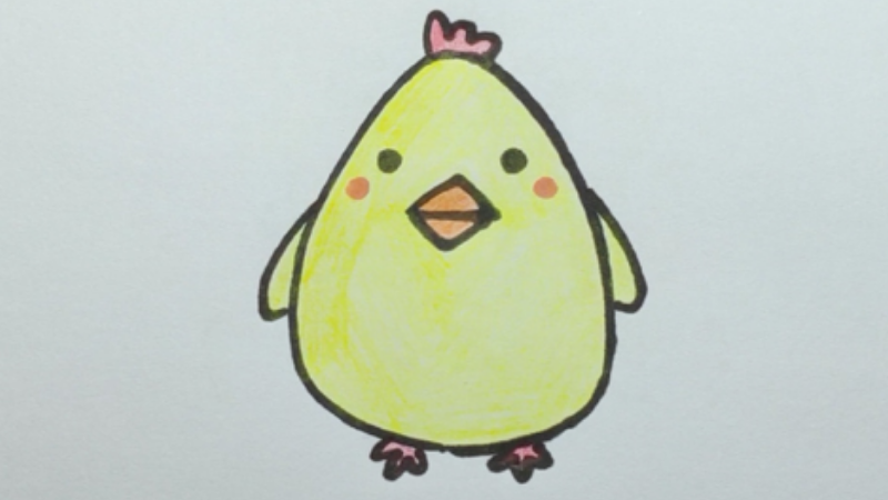 小鸡的画法