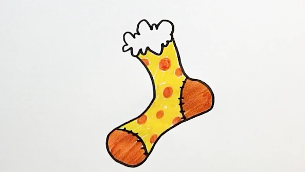袜子简笔画
