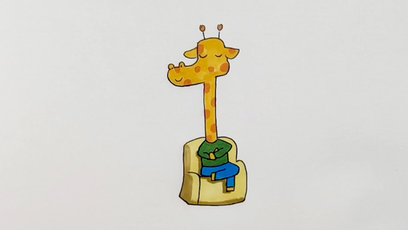 鹿先生简笔画