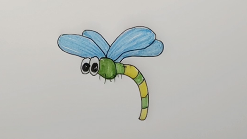 蜻蜓简笔画