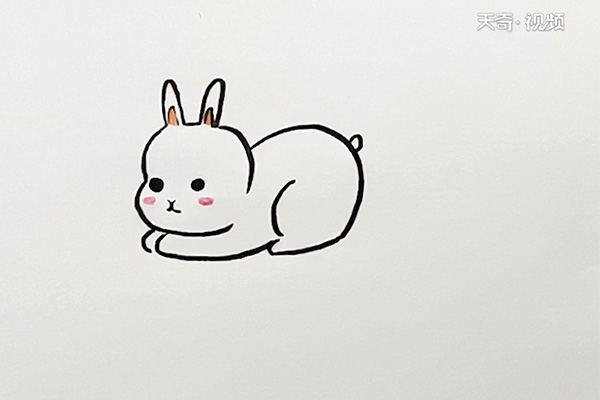 白兔简笔画