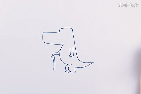 鳄鱼先生简笔画