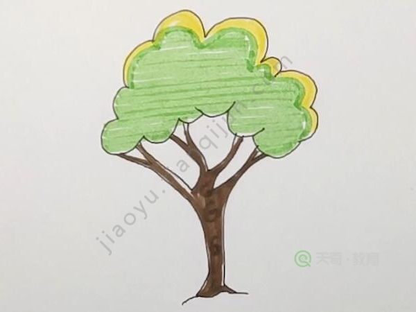 小树简笔画
