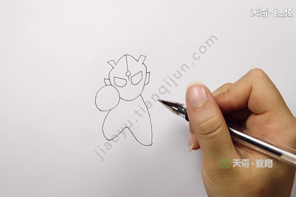 赛罗奥特曼简笔画
