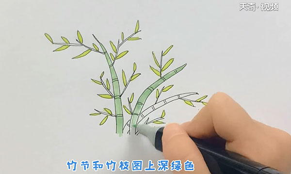 竹子的简笔画