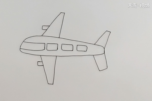 飞机简笔画