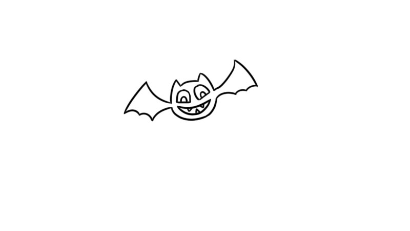 蝙蝠简笔画