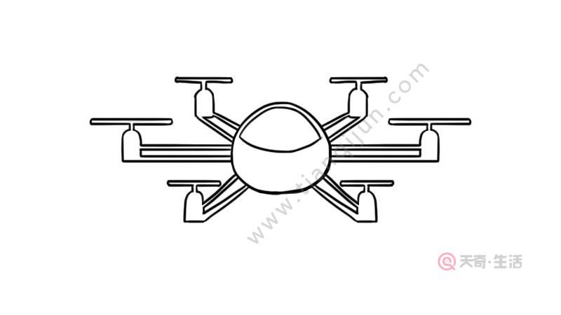 无人机图片简笔画