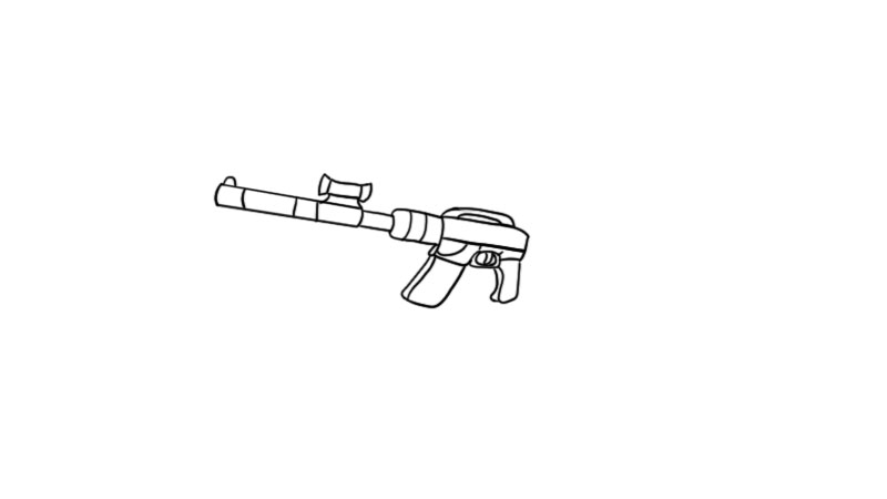 m24狙击步枪简笔画