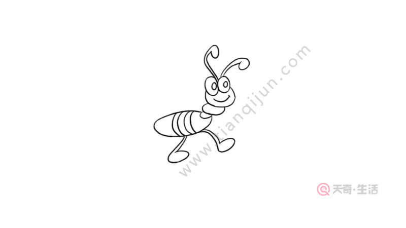 蚂蚁简笔画