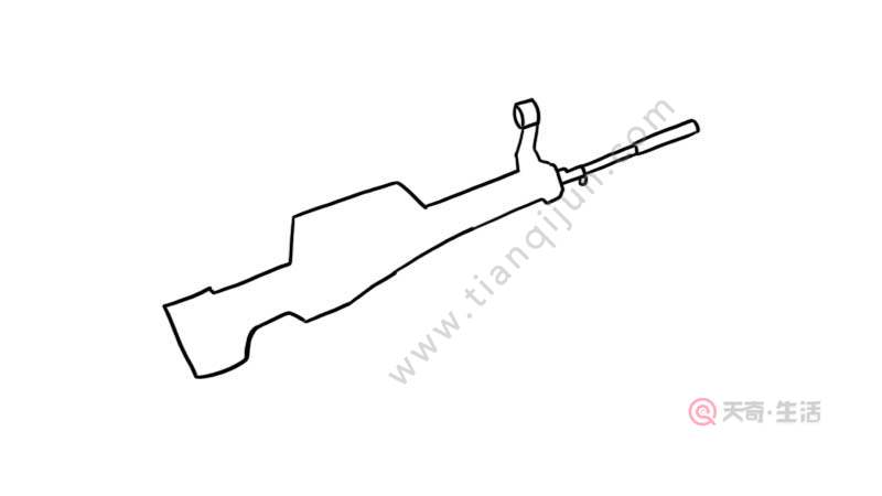 m416突击步枪简笔画