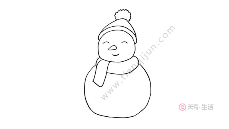 雪人简笔画