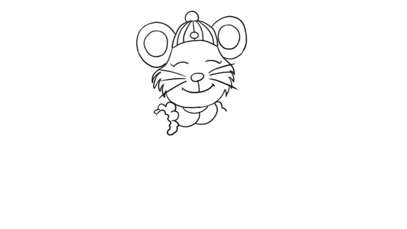 可爱老鼠简笔画