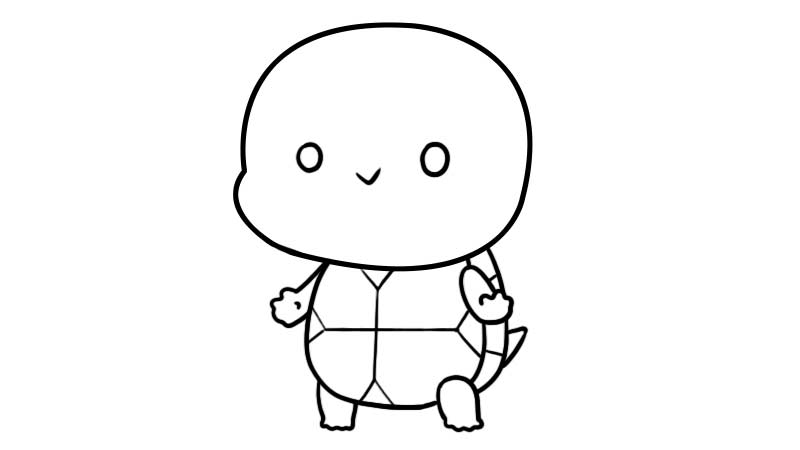 小乌龟简笔画
