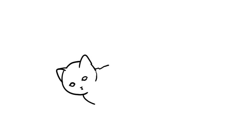 小公猫简笔画