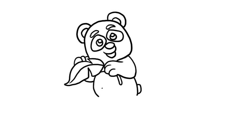熊猫宝宝简笔画