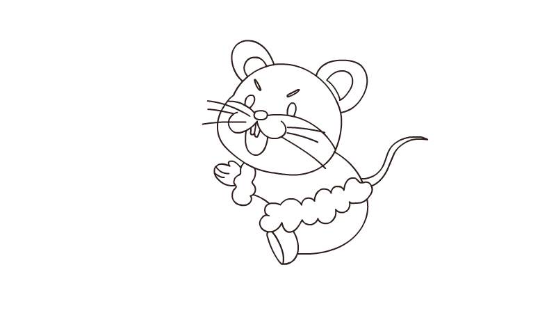 鼠年小老鼠的简笔画