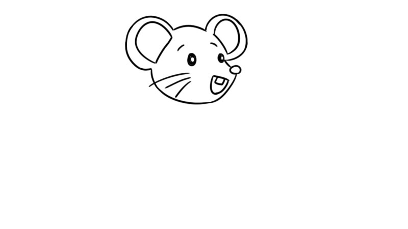 老鼠拜年简笔画