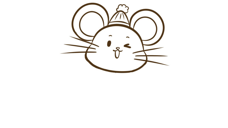 鼠年 生肖鼠简笔画