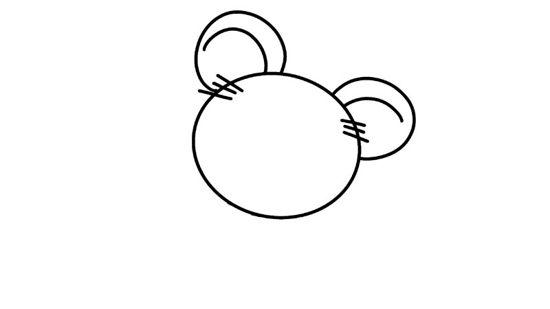 鼠年 卡通小老鼠简笔画