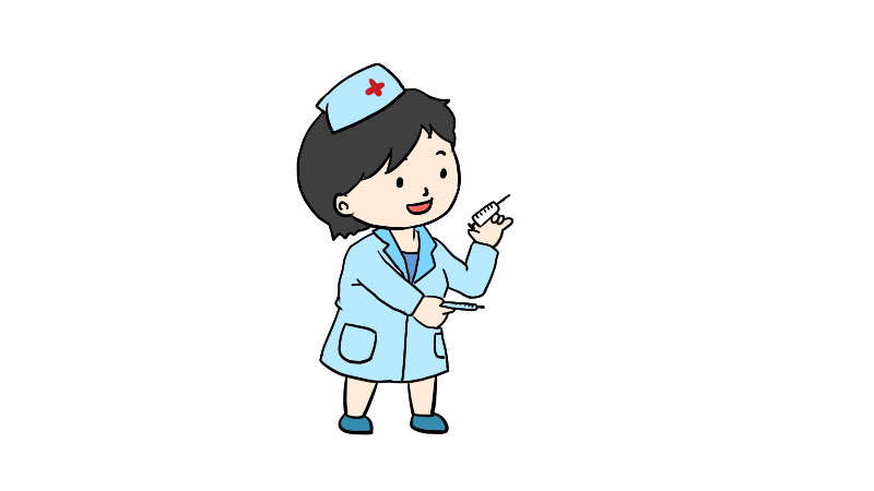 最美护士简笔画，愿所有医护工作者平安