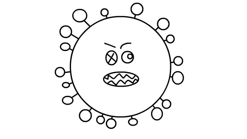 新型冠状病毒怎么画简笔画