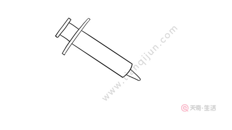 医用针管简笔画步骤 医用针管简笔画